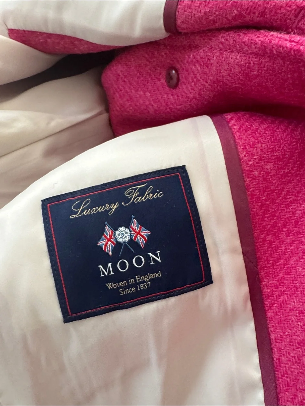 J.Crew Women's Shrunken Pink Wool Blazer size. 2. English Wool Collection